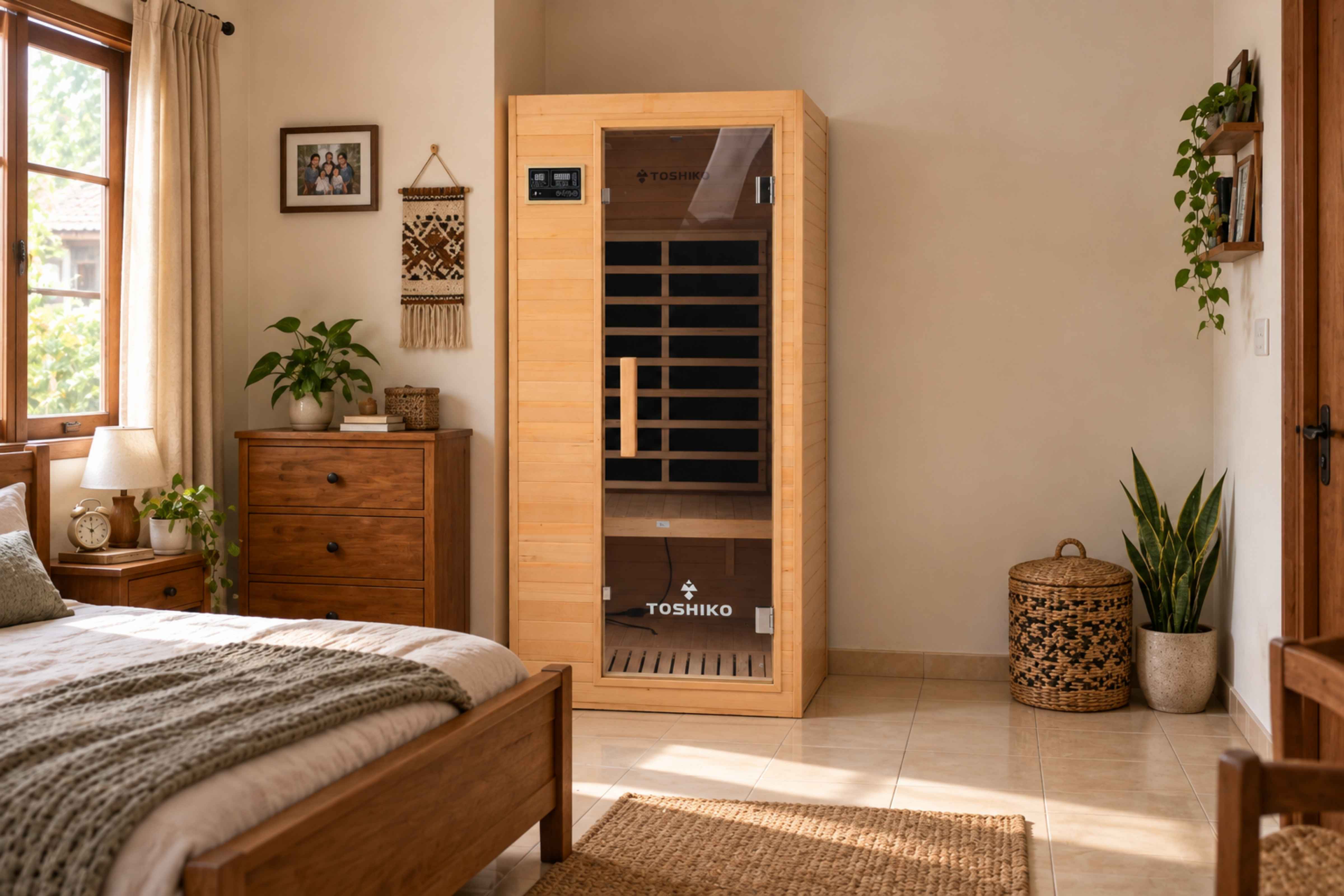 Kotak Sauna Kayu Pinus Premium Toshiko S1