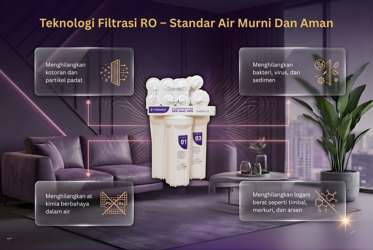 Water Purifier RO Panas Dingin Toshiko P2