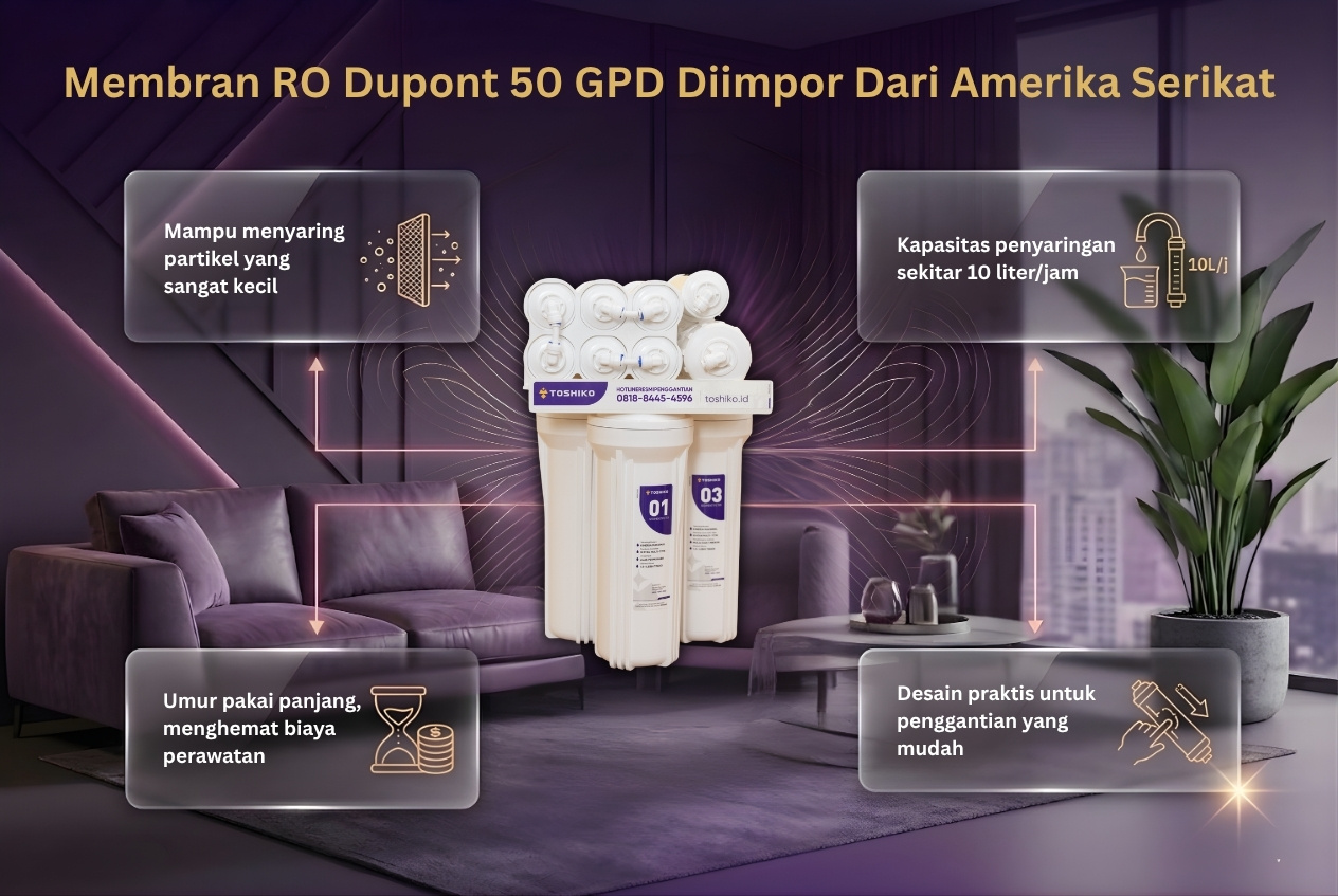 Water Purifier RO Panas Dingin Toshiko P2